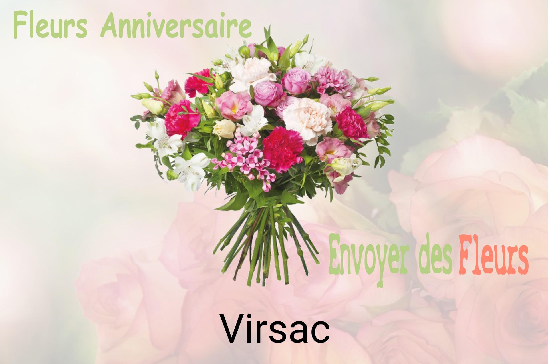 Bouquet de fleurs d’anniversaire livré à Virsac