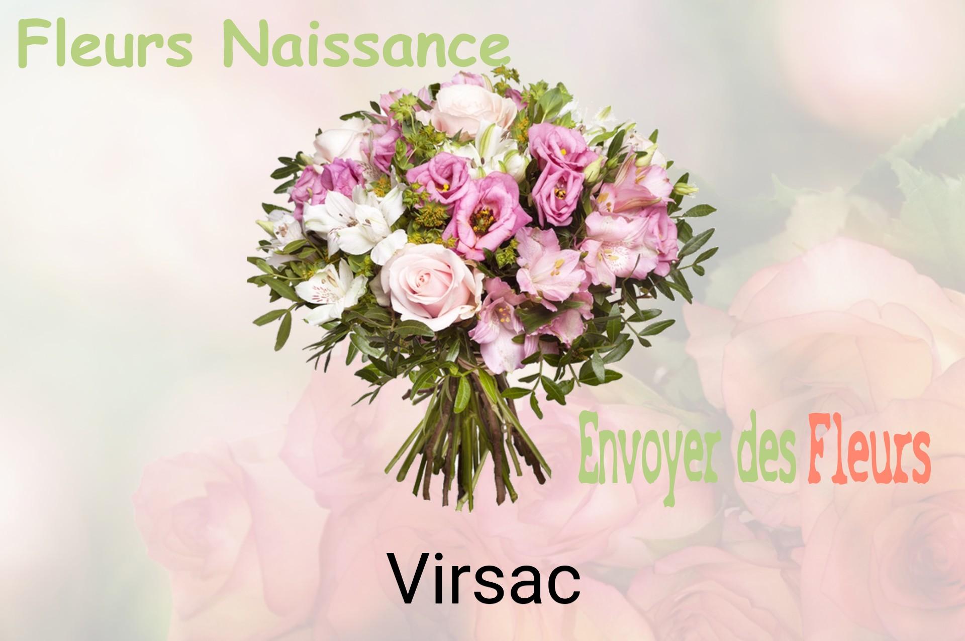 Bouquet de fleurs de naissance livré à Virsac